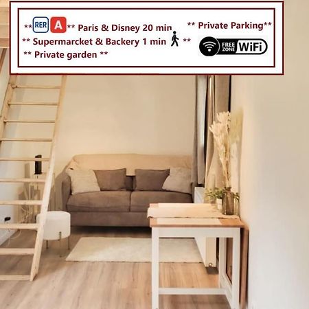 Le Petit Noisy Entre Paris Et Disney, Proche Centrex Avec Jardin Privatif Et Parking מראה חיצוני תמונה